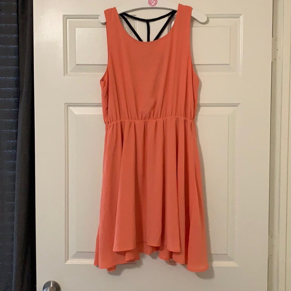 Bright colored mini sun dress